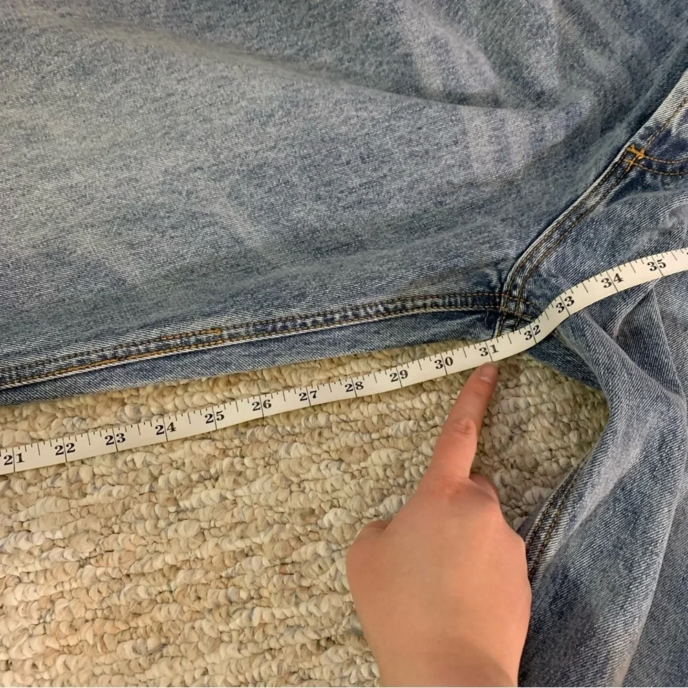 NWT Fashion Nova Crossover Straight Leg Jeans - Blue Light Wash - Picture 16 of 16